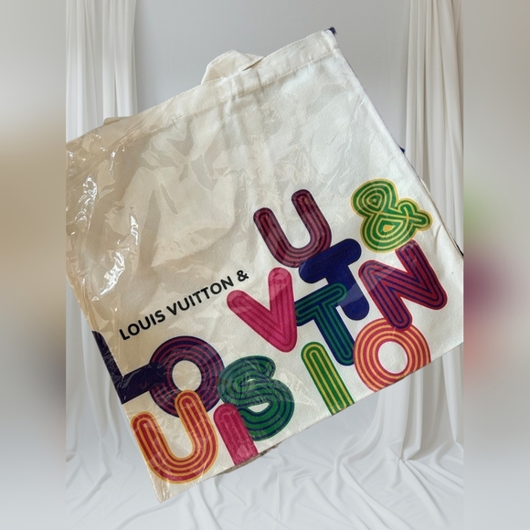 NEW Limited Edition Louis VUITTON Shenzhen Museum Exhibit Canvas Tote Bag - Picture 4 of 7